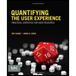 Quantifying the User Experience Practical Statistics for User Research