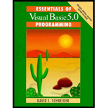 Essentials of Visual BASIC 5.0 Programming / With CD-ROM -  David I. Schneider, Paperback
