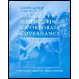 Takeovers, Restructuring and Corporate Governance, Study Guide