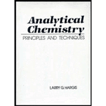 Analytical Chemistry  Principles and Techniques