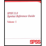 SPSS 11.0 Syntax Reference Guide, Volume I and II