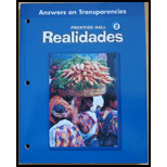 Prentice Hall Realidades 2 (Teachers Edition, Answers on Transparencies)