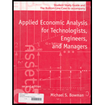 Applied Economic Analysis for Technologists, Engineers, and Managers (Student Study Guide)