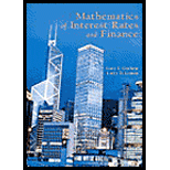 Mathematics of Interest Rates and Finance