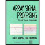 Array Signal Processing  Concepts and Techniques