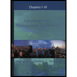 Intro. Management Accounting Chapter 1 19 (Custom Package)