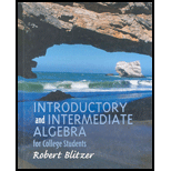 Introductory and Intermediate Algebra for College Students / With Password (New) - Robert F. Blitzer