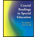 Crucial Readings in Special Education