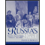 Exploring Russias Past  Narrative, Sources, Images Volume 2  Since 1856