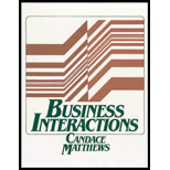 Business Interactions - Candace Matthews
