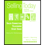 Selling Today  Sales Connection Telecourse Study Guide