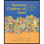 Teaching Children to Read Putting the Pieces Together   Text Only 4TH 04 Edition, by Ray Reutzel and Robert B Cooter - ISBN 9780131121898