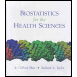 Biostatistics for the Health Sciences