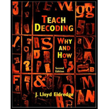 Teaching Decoding  Why and How