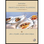 Profitable Menu Planning   With CD