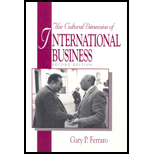 Cultural Dimension of International Business -  Gary Ferrero, Paperback