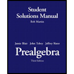 Prealgebra   Student Solutions Manual