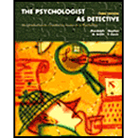 Psychologist as Detective   An Introduction to Conducting Research in Psychology / With Time Archive Booklet