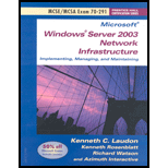 Microsoft Windows Server 2003 Network Infrastructure / With CD  Examination 70 291