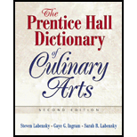 Prentice Hall Dictionary of Culinary Arts