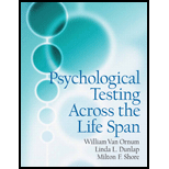 Psychological Testing Across the Lifespan