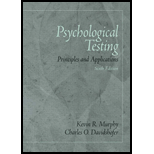 Psychological Testing  Principles and Application