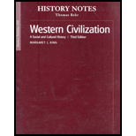 History Notes, Volume I    Study Guide   To Accompany Western Civilization  A Social and Cultural History