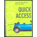 Quick Access Reference for Writers Package