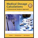 Medical Dosage Calculations - Olsen