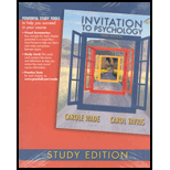 Invitation to Psychology, Study Edition - Package - Carole Wade and Carol Tavris