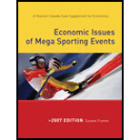 Economic Issues of Mega Sporting Events