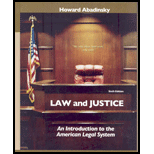 Law and Justice  Introduction to the American Legal System