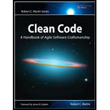 Clean Code A Handbook of Agile Software Craftsmanship 09 Edition, by Robert C Martin - ISBN 9780132350884