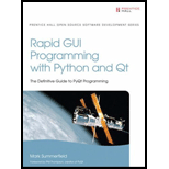 Rapid Gui Programming With Phython and Qt