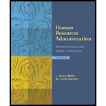 Human Resources Administration  Personnel Issues and Needs in Education