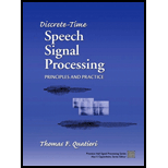 Discrete Time Speech Signal Processing  Principles and Practice