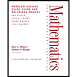 Mathematics for Elementary Teaching, Problem Solving Study Guide and Solution Manual - Gary L. Musser and William S. Burger