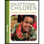 Exceptional Children 10TH 13 Edition, by William L Heward - ISBN 9780132626163
