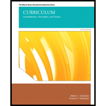 Curriculum Foundations, Principles, and Issues