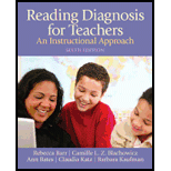 Reading Diagnosis for Teachers