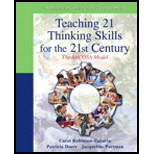 Teaching 21 Thinking Skills for the 21st Century