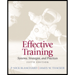 Effective Training 5TH 13 Edition, by P Nick Blanchard and James Thacker - ISBN 9780132729048