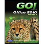 Go With Microsoft Office 2010, Volume 1   With 2 CDs Pkg.