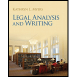 Legal Analysis and Writing