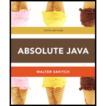 Absolute Java With Access