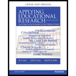 Applying Educational Research Looseleaf   Text Only 7TH 15 Edition, by Joyce P Gall - ISBN 9780132868631