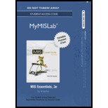 MIS Essentials 2013 Mymislab Access