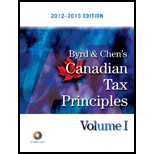 Byrd and  Canad. Tax Principles  12 13, Volume I Text Only