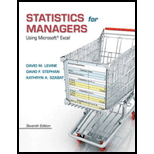 Statistics for Managers Using Microsoft Excel