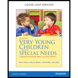 Very Young Children With Special Needs (Looseleaf)